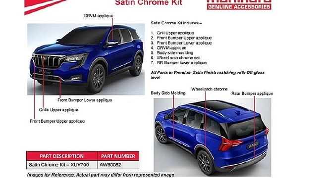 Mahindra XUV700 official accessories
