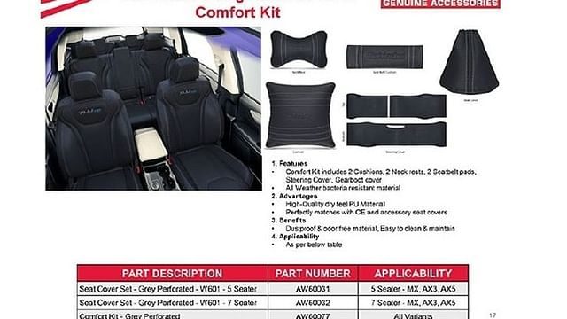 Mahindra XUV700 official accessories