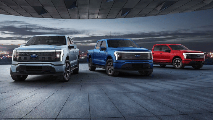 First Ford F150 Lightning Electric Pickup Rolls Off Production Line First Ford F150 Lightning Electric Pickup Rolls Off Production Line