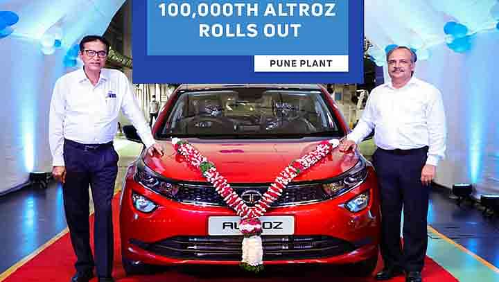 1,00,000th Tata Altroz Rolls Out in 20 Months of Launch