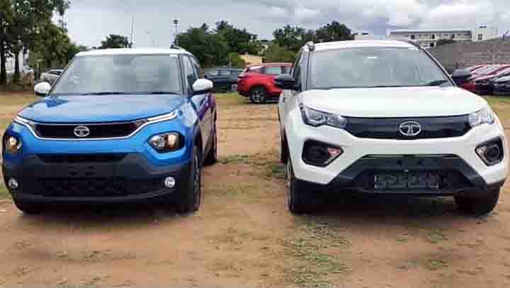 Tata Punch Spotted Parked Alongside Nexon - Looks Almost As Big