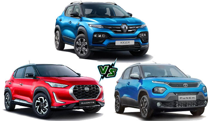 Renault Kiger Mileage Compared With Nissan Magnite & Tata Punch