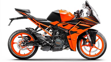 2022 ktm rc200 side profile black orange