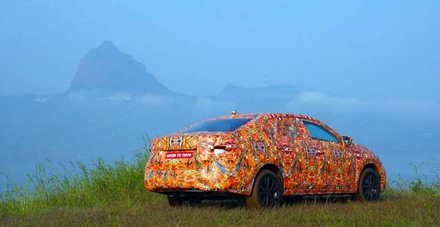 skoda slavia rear three quarters images