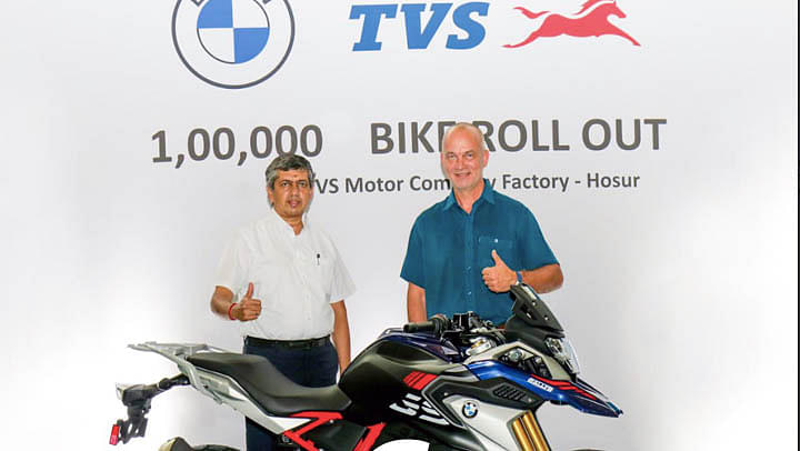 100,000th Unit of BMW G 310 Series Rolls Out of TVS' Hosur Facility