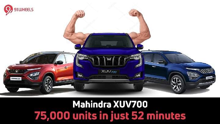 Segment-leader Mahindra  XUV700 outsells the MG Hector and Tata Safari