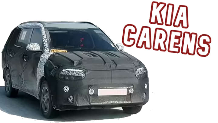 Disguised Kia Carens Spotted with  Hyundai Alcazar