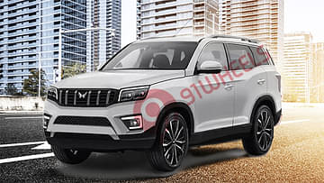 2022 mahindra scorpio front three quarters