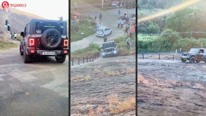 Mahindra Thar Succeeds In A Vertical Climb - Watch It Out