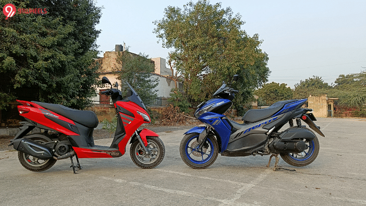 Yamaha Aerox 155 vs Aprilia SXR 160 Comparison - War of Maxi-Scooters