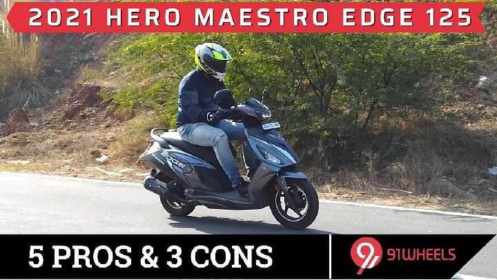 2021 Hero Maestro Edge 125 Connect: 5 Pros and 3 Cons - VIDEO