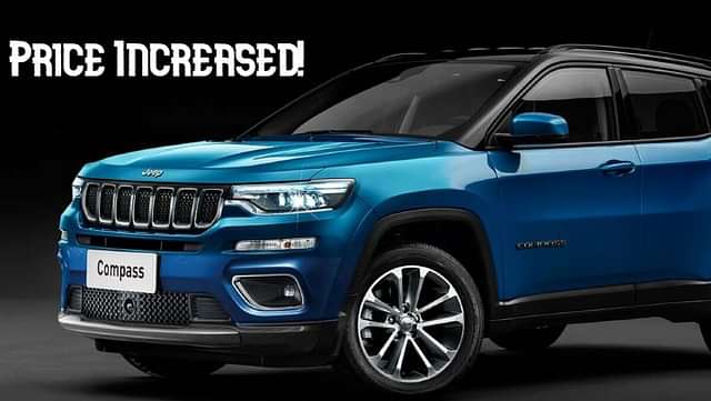 Price of Jeep Compass in India Increased by Rs. 50,000