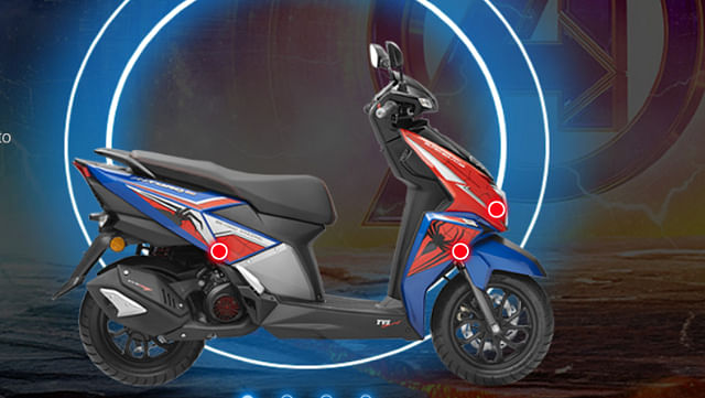 TVS Ntorq 125 Spider-Man And Thor Edition