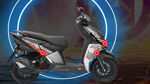 TVS Ntorq 125 Spider-Man And Thor Edition