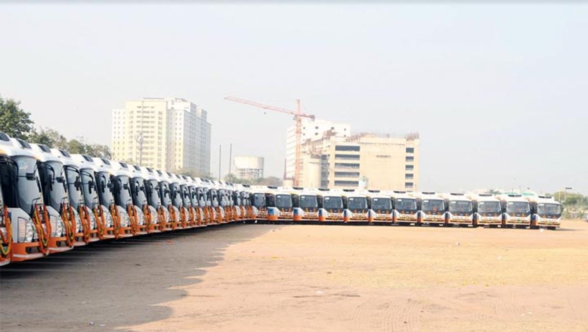 60 Tata Ultra Urban 9/9 Electric Buses Delivered to Ahmedabad Janmarg Limited 60 Tata Ultra Urban 9/9 Electric Buses Delivered to Ahmedabad Janmarg Limited
