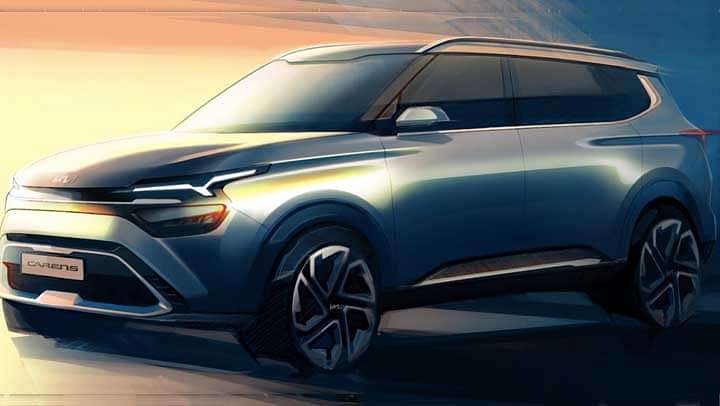 Kia Carens Teased Through Official Sketches Ahead of Dec-16 Debut