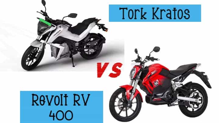 Tork Kratos vs Revolt RV400 - Spec Comparison Tork Kratos vs Revolt RV400 - Spec Comparison