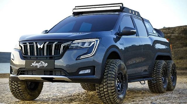 modified Mahindra XUV 700 6x6 Front