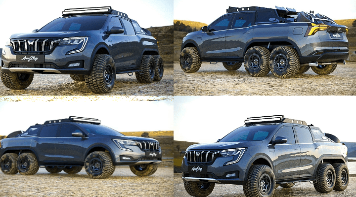 Check Out This Dope Render Of Modified Mahindra XUV 700 6x6 Truck (Images)