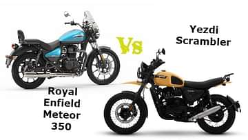 Yezdi Scrambler vs Meteor Drag Race - Check Video