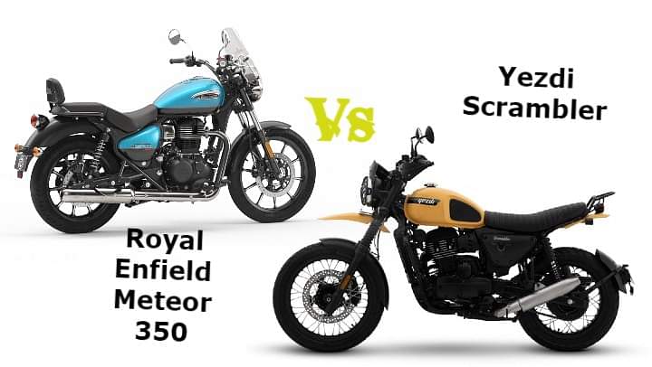 Yezdi Scrambler vs Meteor Drag Race - Check Video