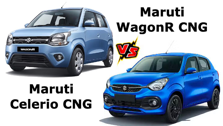 Maruti Suzuki Celerio CNG Vs Maruti Suzuki WagonR CNG - Spec Comparison
