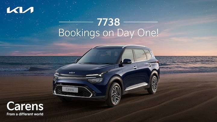 7738 Kia Carens Bookings Made On The First Day Itself