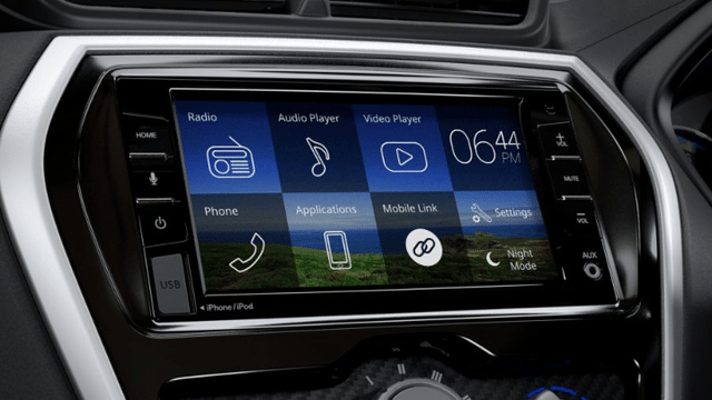 Touch screen infotainment datsun go
