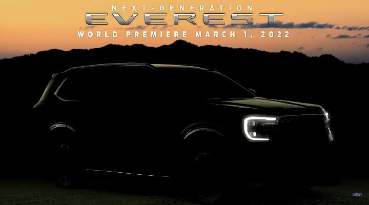 2022 Ford Endeavour Teased, Global Unveil Set For March 1 - Details
