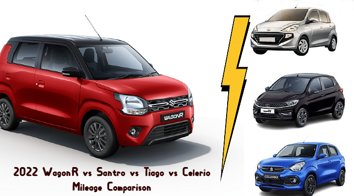 2022 Maruti WagonR Vs Santro Vs Tiago Vs Celerio - Mileage Comparison