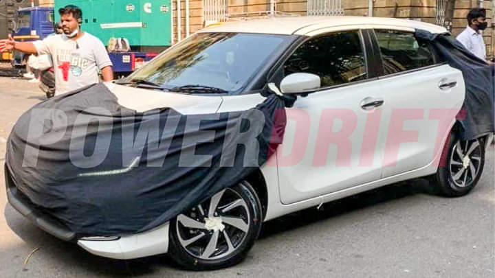 2022 Toyota Glanza Spied On TVC Shoot - Maruti Baleno Rival Launching Soon?