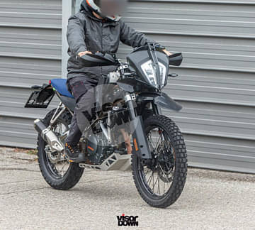 KTM 390 Enduro spied testing for the first time.