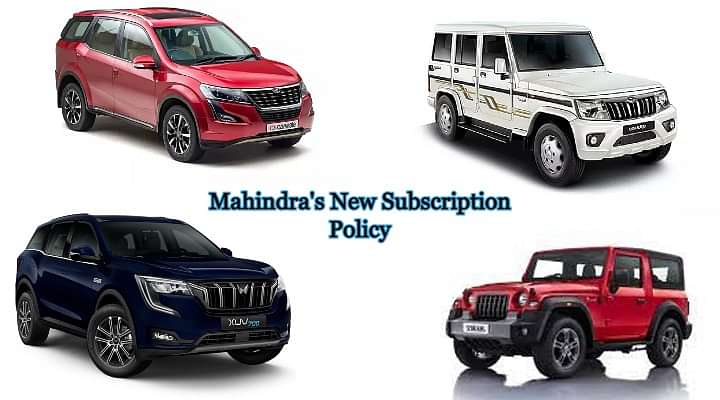 Mahindra and Mahindra offers New Subscription Model for Its SUV Range