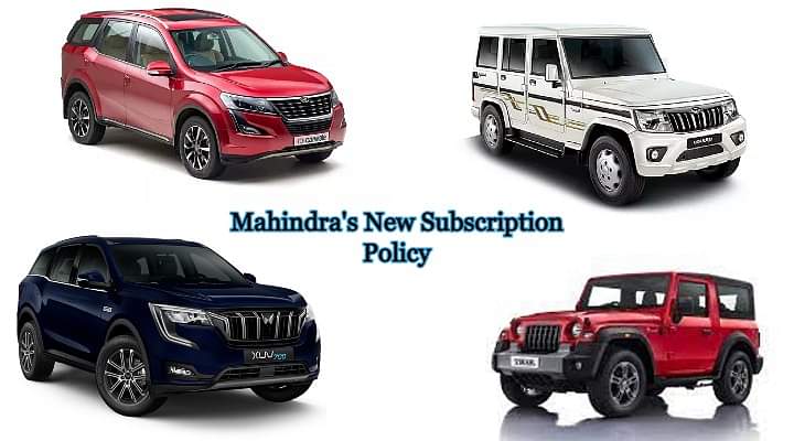 Mahindra and Mahindra offers New Subscription Model for Its SUV Range