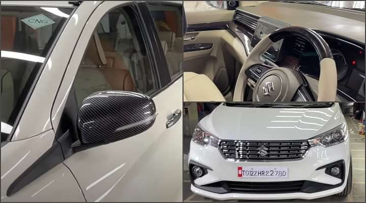 Maruti Ertiga VXI CNG Exterior and Interior Modified - Check It Out