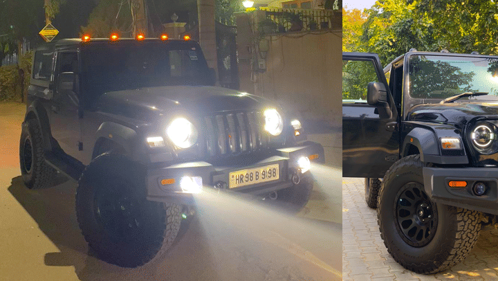 Mahindra Thar Alloy Wheels Modification