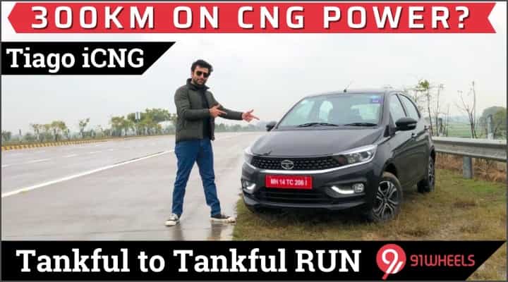 2022 Tata Tiago CNG Achieved 37.57 km/kg Mileage On Highway - Video 2022 Tata Tiago CNG Achieved 37.57 km/kg Mileage On Highway - Video