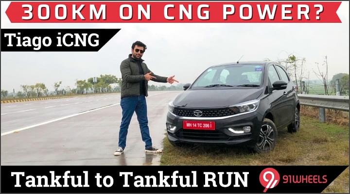 2022 Tata Tiago CNG Achieved 37.57 km/kg Mileage On Highway - Video