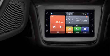 The all-new 7-inch infotainment system in the new 2022 Maruti WagonR.