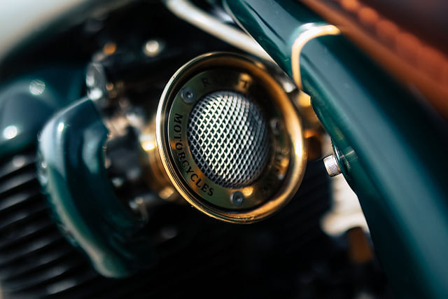Modified Royal Enfield 650 air filter.