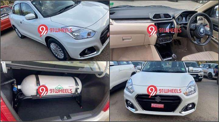 2022 Maruti Dzire ZXI CNG Spotted At A Dealership - Deliveries Begin