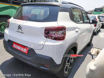 Upcoming Citroen C3 hatchback rear profile