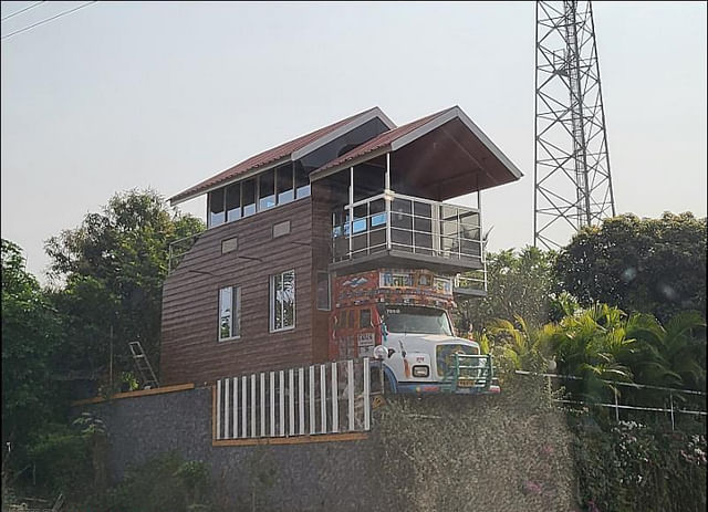 Tata 1210 truck-cum-house