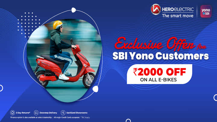 Hero Electric Ties Up With SBI For Easy Electric Scooter Finance Hero Electric Ties Up With SBI For Easy Electric Scooter Finance