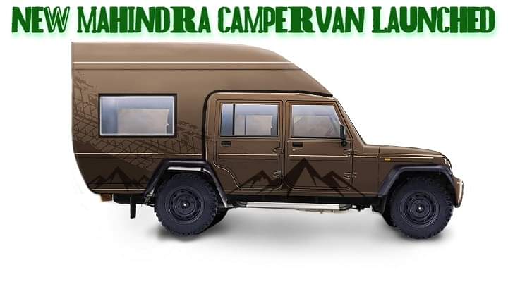 Mahindra Signs MoU with Campervan Factory to Manufacture Bolero Gold  Camper