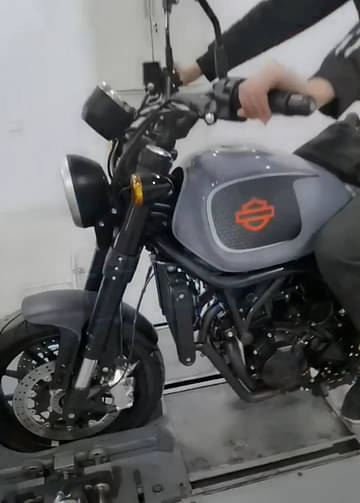 HD 500cc test bike engine casing