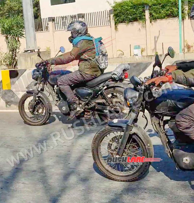 Upcoming Royal Enfield Hunter 350 side profile