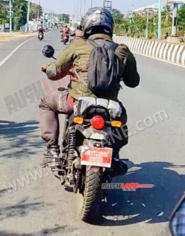 Upcoming Royal Enfield rear profile