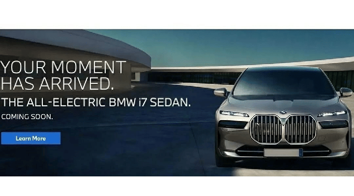 Upcoming 2022 BMW i7 front fascia showcased Un-camouflage, ahead of official launch on April 20