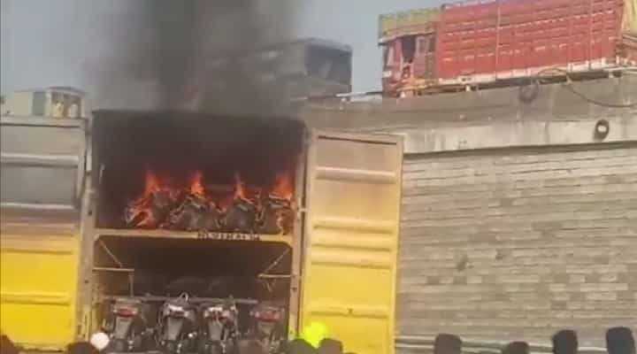 Another Day, Another EV Fire Incident, 20 E-Scooters Burn To Flames Another Day, Another EV Fire Incident, 20 E-Scooters Burn To Flames